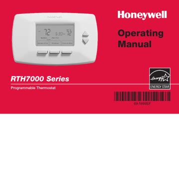 69-1899EF-02 - RTH7000 - customer.honeywell.com